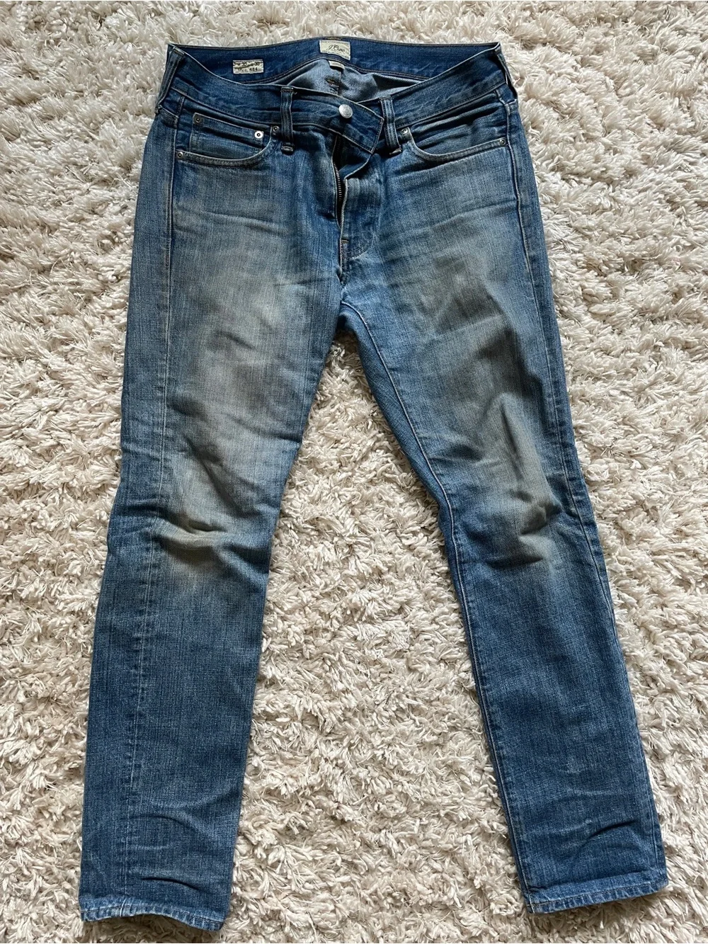J. Crew Men's 484 Slim Jeans in Medium Blue Wash